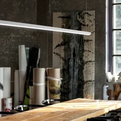 Lampadari Moderni-Perenz Illuminazione Lampadario barra led 35w cct bianco per tavolo da pranzo link perenz
