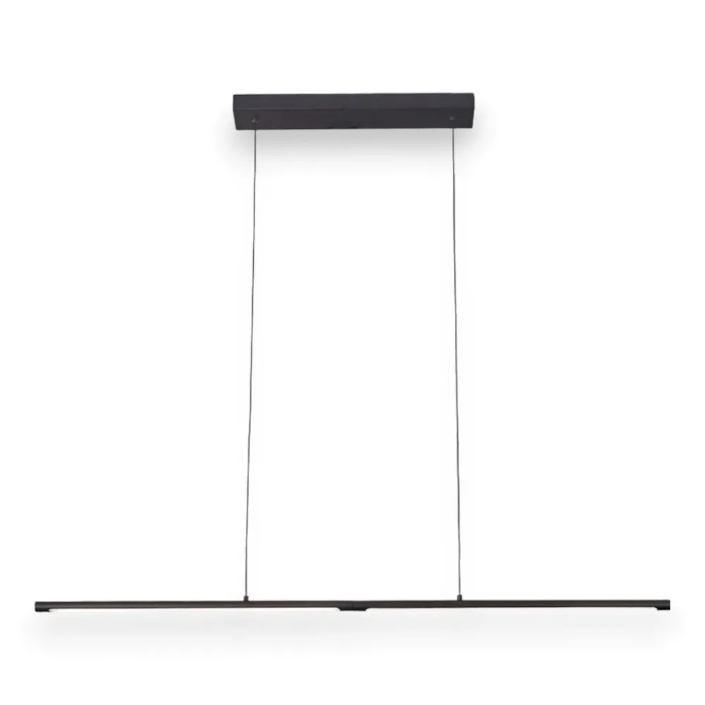 Lampadari Moderni-Selezionato da Mazzolaluce Lampadario barra sottile moderno nero led 21w 3000k
