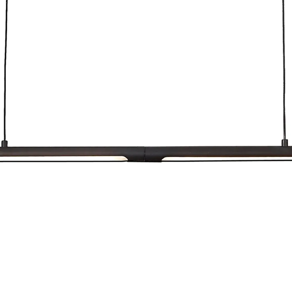 Lampadari Moderni-Selezionato da Mazzolaluce Lampadario barra sottile moderno nero led 21w 3000k
