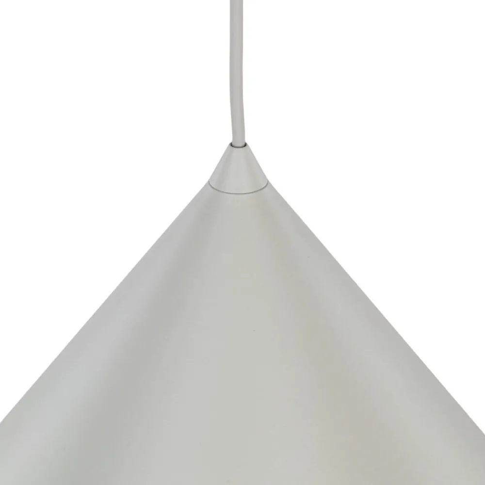 Lampadari Cucina-Selezionato da Mazzolaluce Lampadario beige cono di metallo 50cm per cucina
