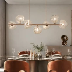 Lampadari Moderni-Selezionato da Mazzolaluce lampadario bello particolare design moderno vetri cognac per soggiorno