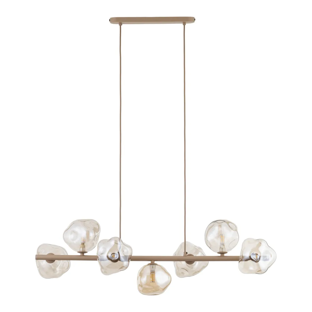 Lampadari Moderni-Selezionato da Mazzolaluce lampadario bello particolare design moderno vetri cognac per soggiorno