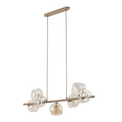 Lampadari Moderni-Selezionato da Mazzolaluce lampadario bello particolare design moderno vetri cognac per soggiorno