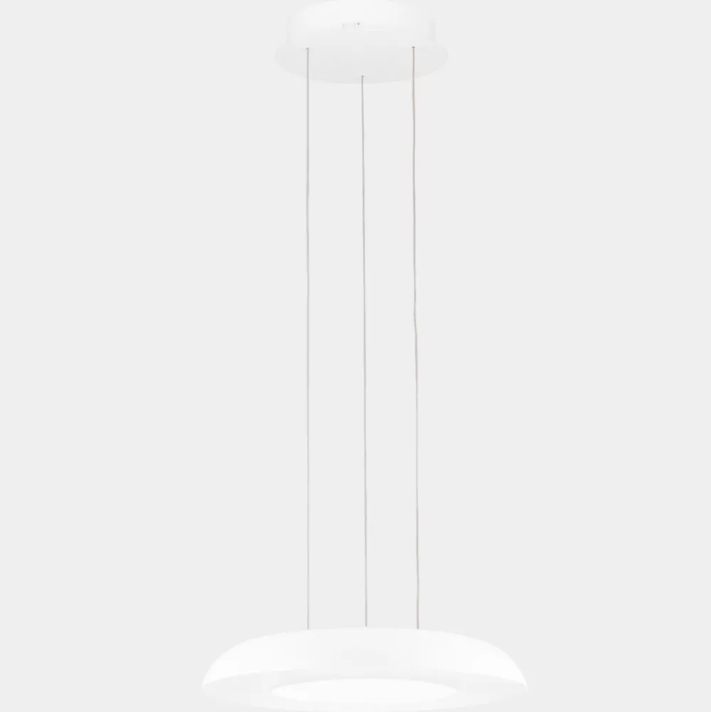 Lampadari Cucina-Selezionato da Mazzolaluce Lampadario bianco 40cm per cucina led dimmerabile 2700k 4000k