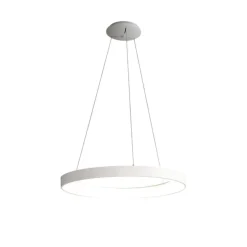 Lampadari Moderni-Vivida International Lampadario bianco led 50w 3000k 4000k dimmerabile inner-r vivida