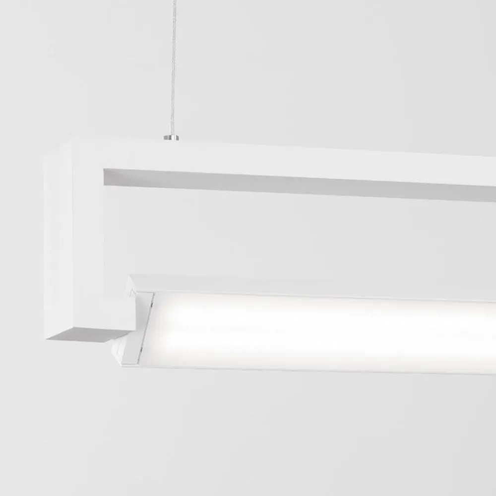 Lampadari Cucina-Selezionato da Mazzolaluce Lampadario bianco luce girevole per isola cucina moderna