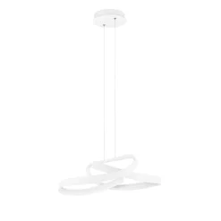 Lampadari Cucina-Selezionato da Mazzolaluce Lampadario bianco per cucina moderna led 47w 2700k-3000k-4000k