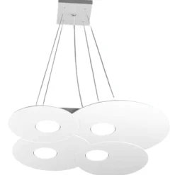 Lampadari Cucina-Top Light Lampadario bianco per cucina moderna toplight cloud