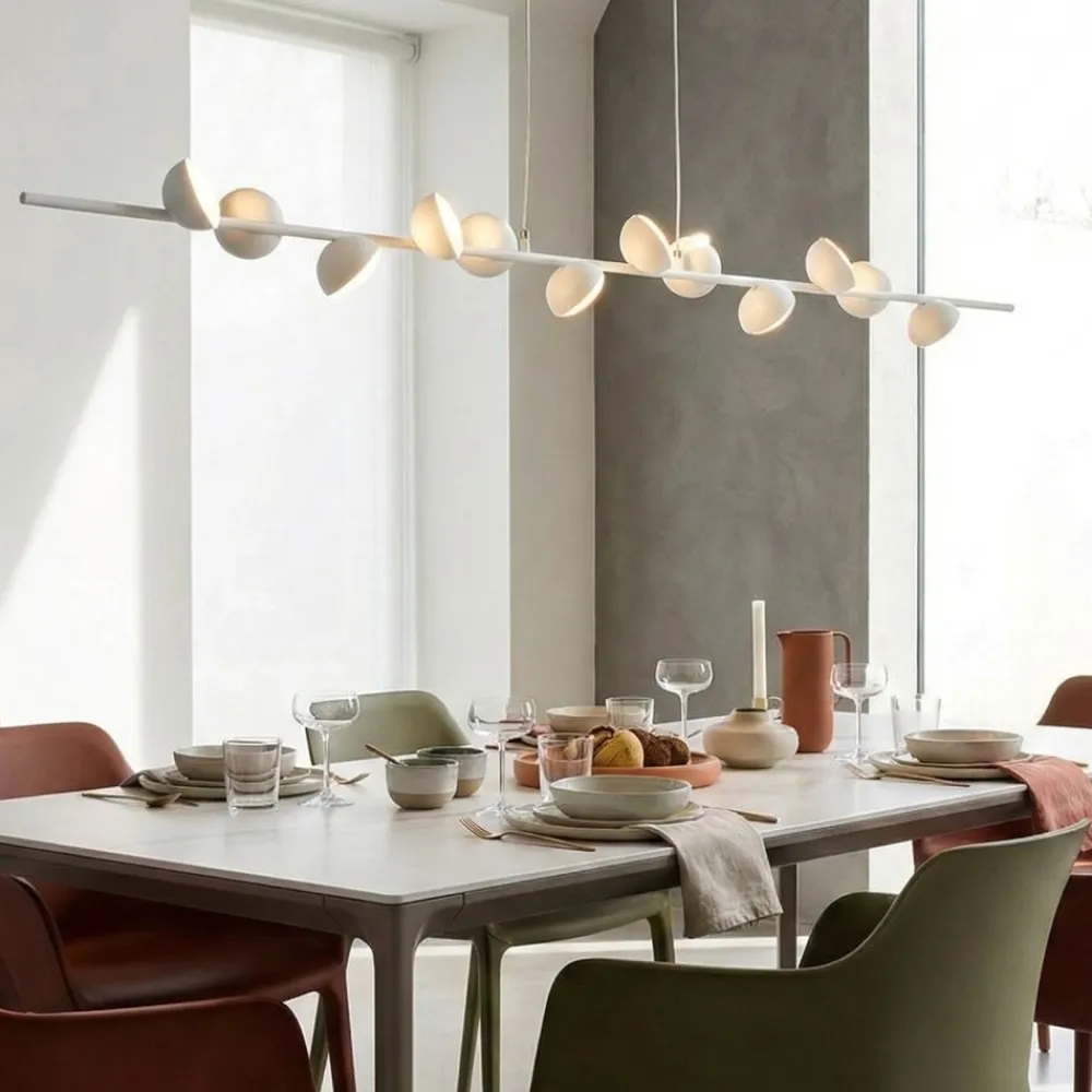 Lampadari Cucina-Selezionato da Mazzolaluce Lampadario bianco per soggiorno moderno led 36w 3000k