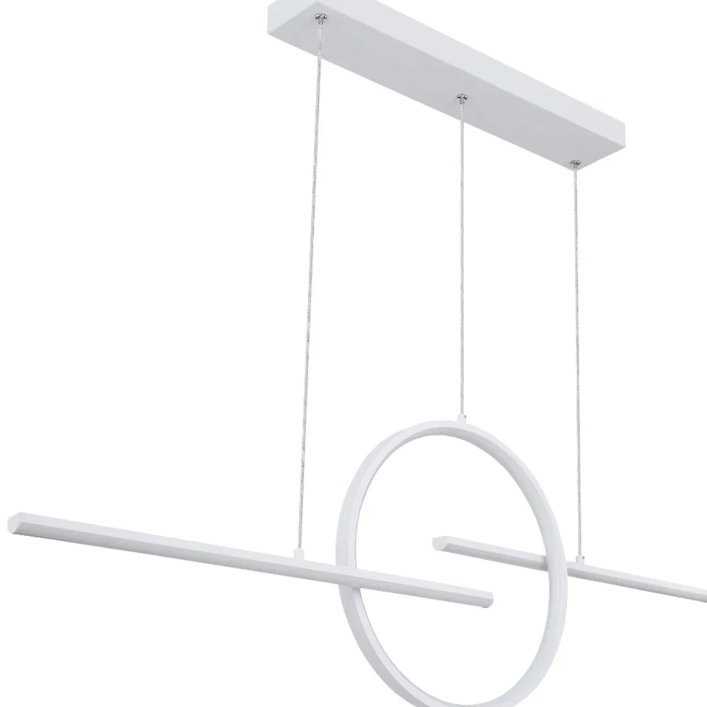 Lampadari Moderni-Selezionato da Mazzolaluce Lampadario bianco per soggiorno moderno led dimmerabile