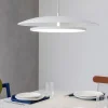 Lampadari Cucina-Selezionato da Mazzolaluce Lampadario bianco saliscendi 35cm per cucina moderna led 3000k