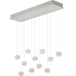 Lampadari Moderni-Selezionato da Mazzolaluce Lampadario bianco sfere pendenti led 2700k-6500k per soggiorno moderno