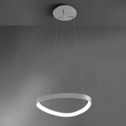 Lampadari Moderni-Vivida International Lampadario bianco vivida lifering led 48w 3000k 4000k per soggiorno moderno dimmerabile