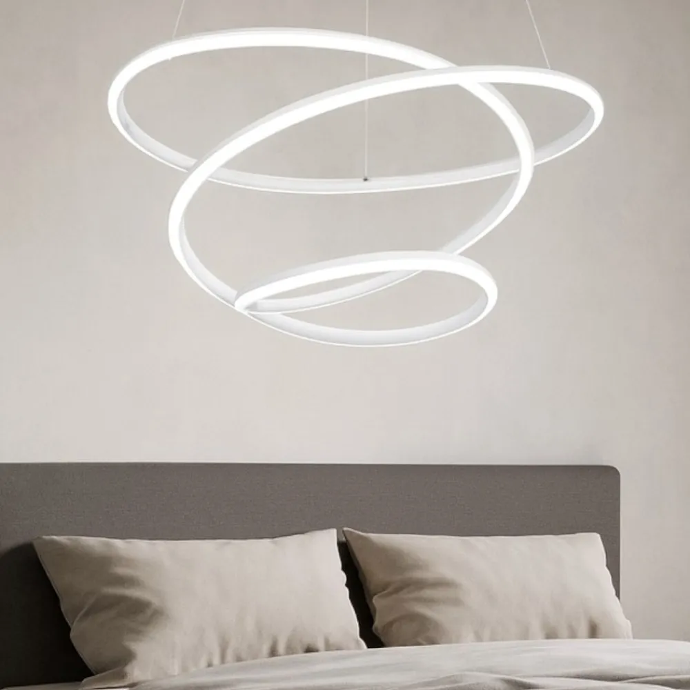 Lampadario Camera Da Letto-Selezionato da Mazzolaluce Lampadario bianco 36w per camera da letto 36w 4000k dimmerabile