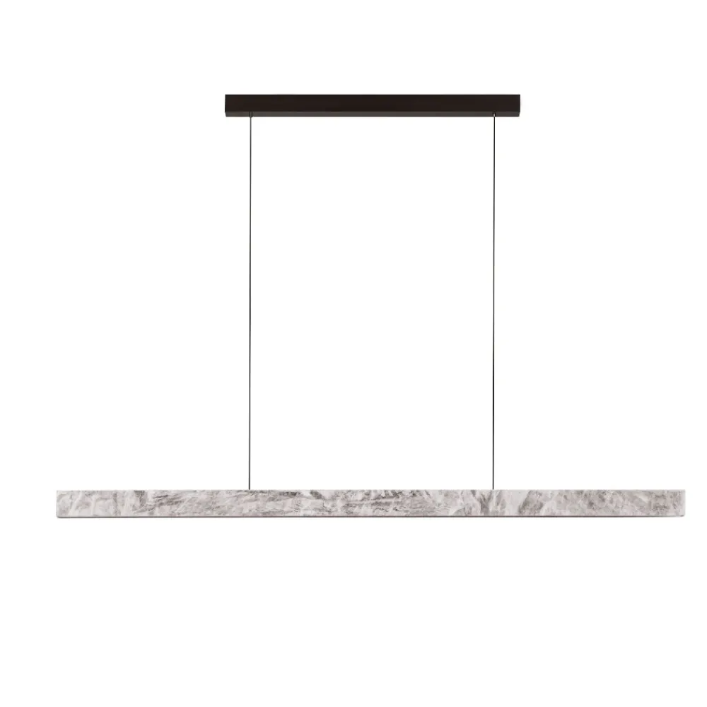 Lampadari Cucina-Selezionato da Mazzolaluce Lampadario bilancere orizzontale in pietra di marmo per isola cucina