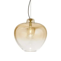 Lampadari Moderni-Perenz Illuminazione Lampadario boccia di vetro 50cm ambra moderna big blowl perenz