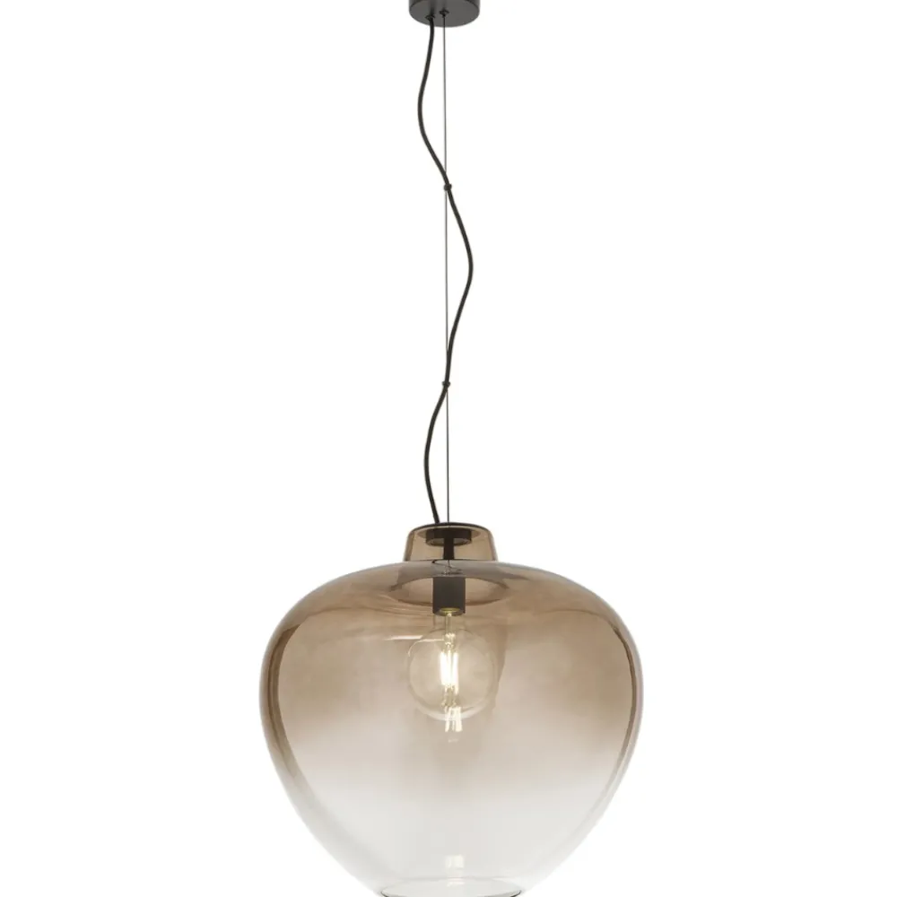 Lampadari Moderni-Perenz Illuminazione Lampadario boccia di vetro 50cm marrone sfumato big bowl perenz