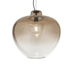 Lampadari Moderni-Perenz Illuminazione Lampadario boccia di vetro 50cm marrone sfumato big bowl perenz