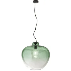 Lampadari Moderni-Perenz Illuminazione Lampadario boccia di vetro verde 50cm big bowl perenz