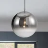 Lampadari Moderni-Selezionato da Mazzolaluce Lampadario boccia in vetro cromo 30 cm