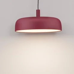 Lampadari Cucina-Selezionato da Mazzolaluce Lampadario bordeaux cupola per tavolo da cucina led 27w 3000k