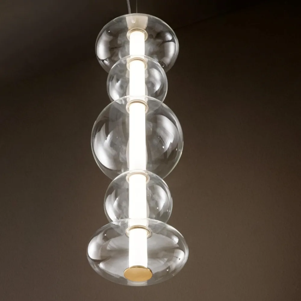 Lampadari Moderni-Perenz Illuminazione Lampadario bubbles perenz led 38w 3000k per soggiorno moderno