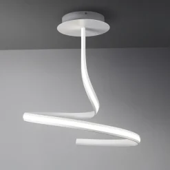 Lampadario Camera Da Letto-Vivida International Lampadario camera da letto bianco led 20w 3000k design vivida ribbon
