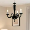 Lampadario Camera Da Letto-Ondaluce Lampadario camera da letto lp ravel 3 bracci e14 vetro nero