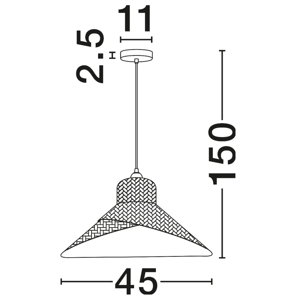 Lampadari Cucina-Selezionato da Mazzolaluce Lampadario cappello di rattan sabbia per tavolo sala da pranzo
