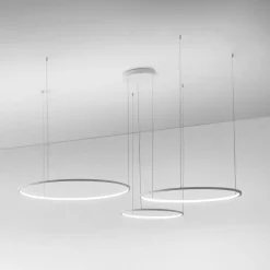 Lampadari Moderni-Gea Luce Lampadario 3 cerchi moderno led erika s-3d l