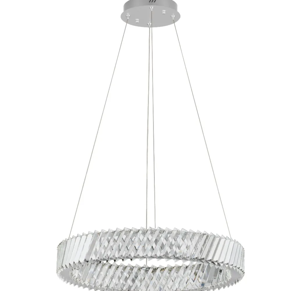 Lampadario Camera Da Letto-Selezionato da Mazzolaluce Lampadario cerchio anello di cristallo per camera da letto contemporanea