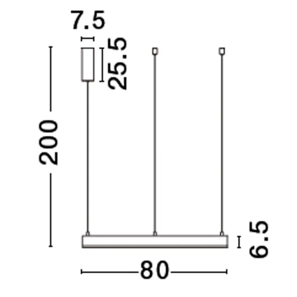 Lampadari Moderni-Selezionato da Mazzolaluce Lampadario cerchio bianco 80cm led 3000k dimmerabile