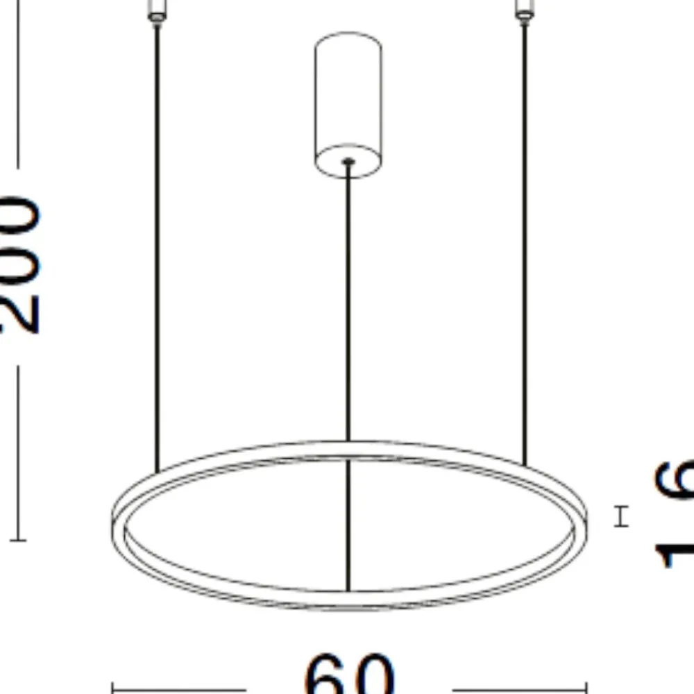 Lampadari Moderni-Selezionato da Mazzolaluce Lampadario cerchio bianco 60cm led sottile