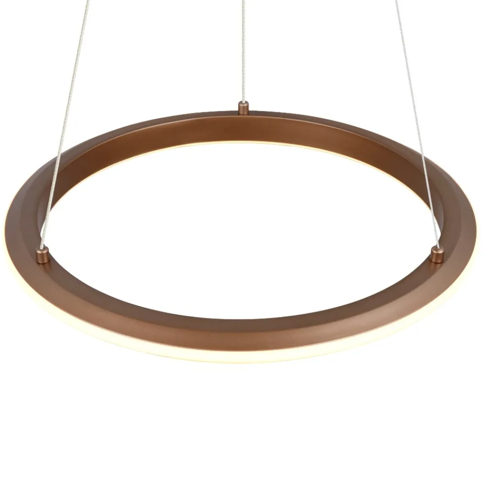 Lampadari Moderni-Selezionato da Mazzolaluce Lampadario cerchio caffe design moderno led 2300k-4000k dimmerabile