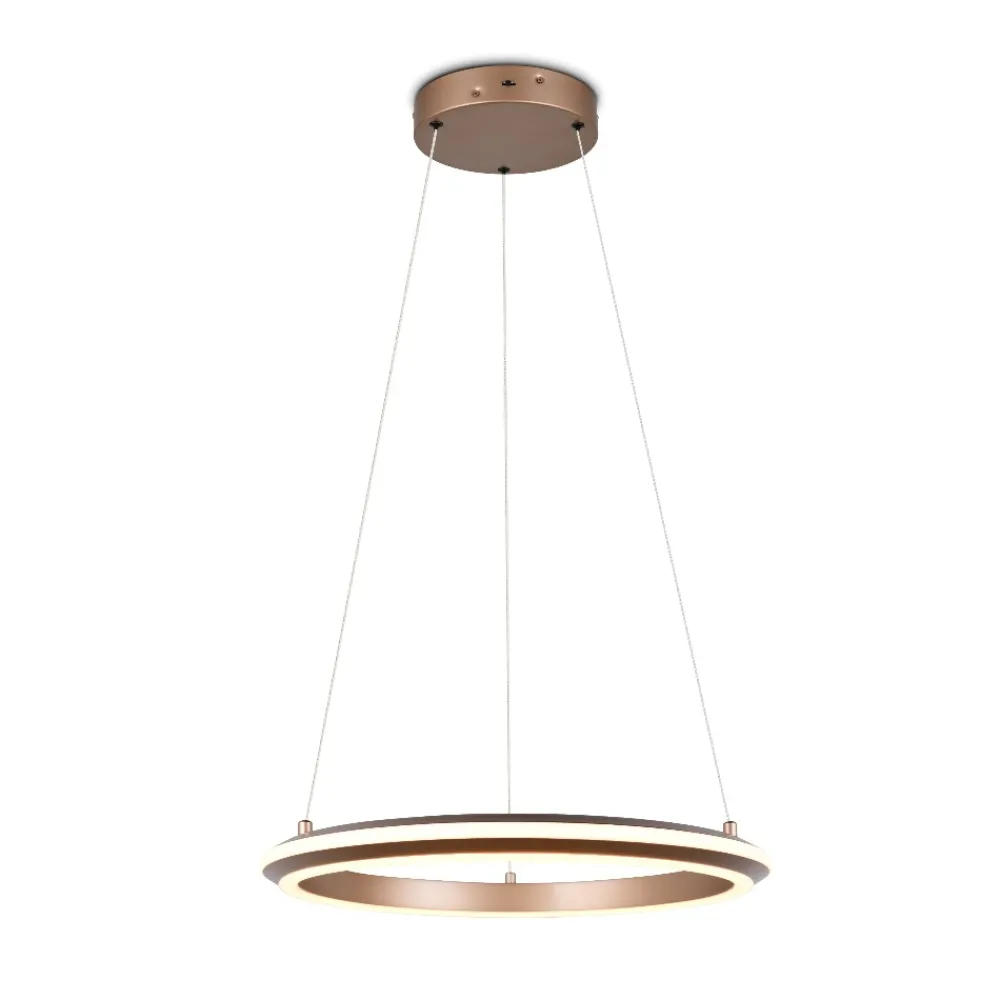 Lampadari Moderni-Selezionato da Mazzolaluce Lampadario cerchio caffe design moderno led 2300k-4000k dimmerabile