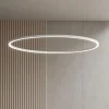 Lampadari Moderni-Selezionato da Mazzolaluce Lampadario cerchio 100cm bianco led dimmerabile