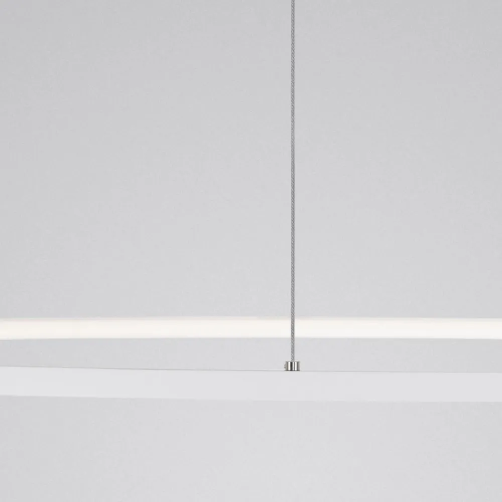 Lampadari Moderni-Selezionato da Mazzolaluce Lampadario cerchio 100cm bianco led dimmerabile