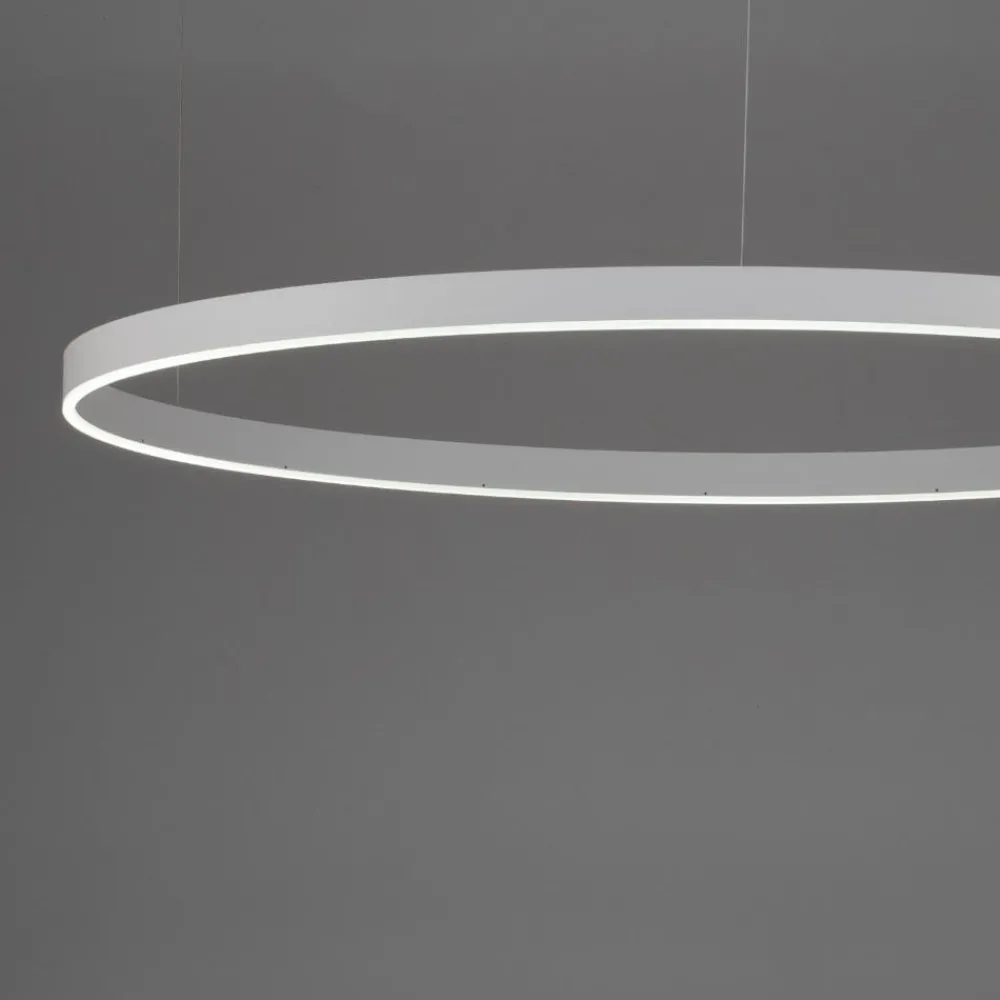 Lampadari Moderni-Selezionato da Mazzolaluce Lampadario cerchio 150cm bianco led 2700k a 6000k dimmerabile