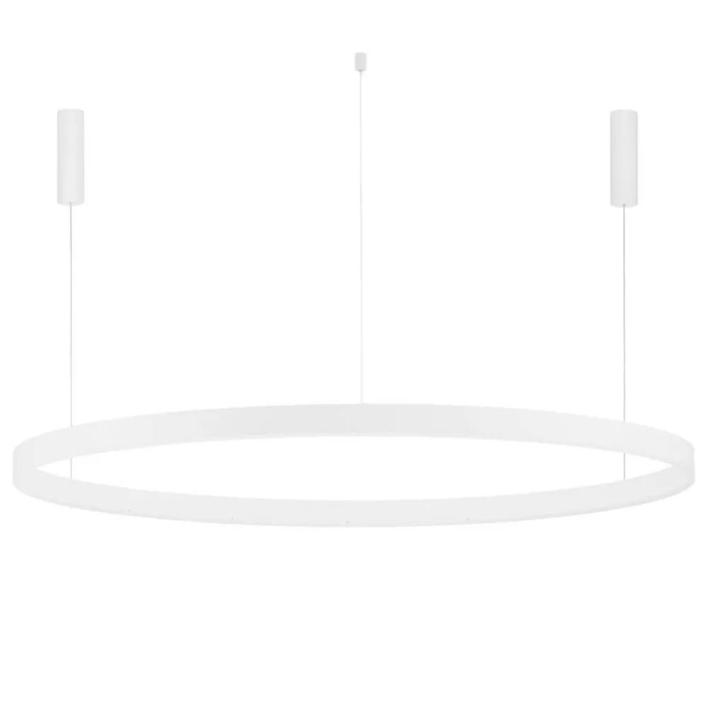 Lampadari Moderni-Selezionato da Mazzolaluce Lampadario cerchio 150cm bianco led 2700k a 6000k dimmerabile