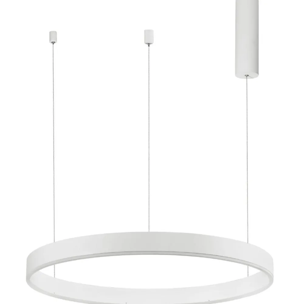 Lampadari Moderni-Selezionato da Mazzolaluce Lampadario cerchio 60cm bianco led 40w 2700k a 6000k dimmerabile