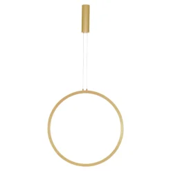 Lampadari Moderni-Selezionato da Mazzolaluce Lampadario cerchio 60cm dorato led 36w 3000k