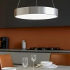 Lampadari Moderni-Selezionato da Mazzolaluce Lampadario cerchio 38cm grigio tondo led 30w 3000k