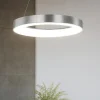 Lampadari Moderni-Selezionato da Mazzolaluce Lampadario cerchio 60cm led 3000k dimmerabile grigio