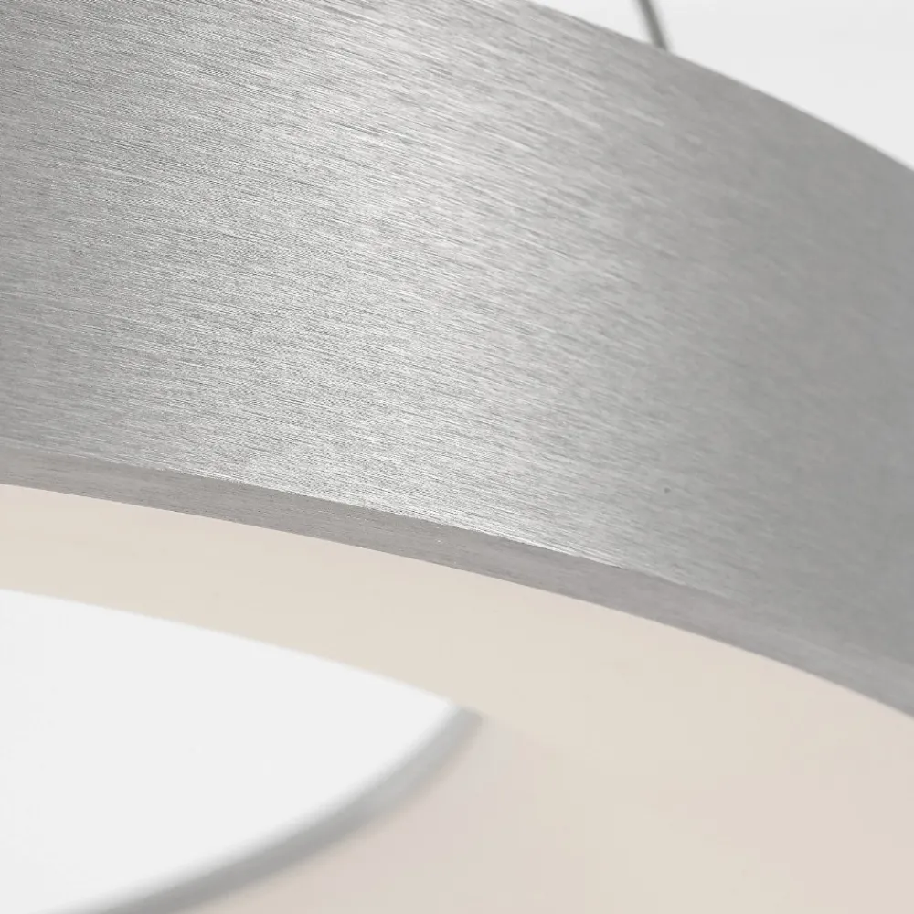 Lampadari Moderni-Selezionato da Mazzolaluce Lampadario cerchio 60cm led 3000k dimmerabile grigio