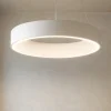 Lampadari Moderni-Selezionato da Mazzolaluce Lampadario cerchio 60cm moderno bianco led 3000k