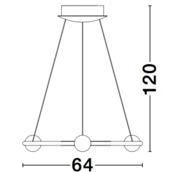 Lampadario Camera Da Letto-Selezionato da Mazzolaluce Lampadario cerchio design oro per camera da letto con telecomando
