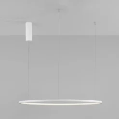 Lampadari Moderni-Selezionato da Mazzolaluce Lampadario cerchio led 80cm bianco dimmerabile