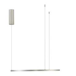 Lampadari Moderni-Selezionato da Mazzolaluce Lampadario cerchio led 60cm grigio champagne
