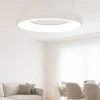 Lampadari Moderni-Selezionato da Mazzolaluce Lampadario cerchio led 3000k 4000k wireless bianco dimmerabile