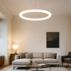 Lampadari Moderni-Linea Light Lampadario cerchio led 51w 3000k polo 96cm